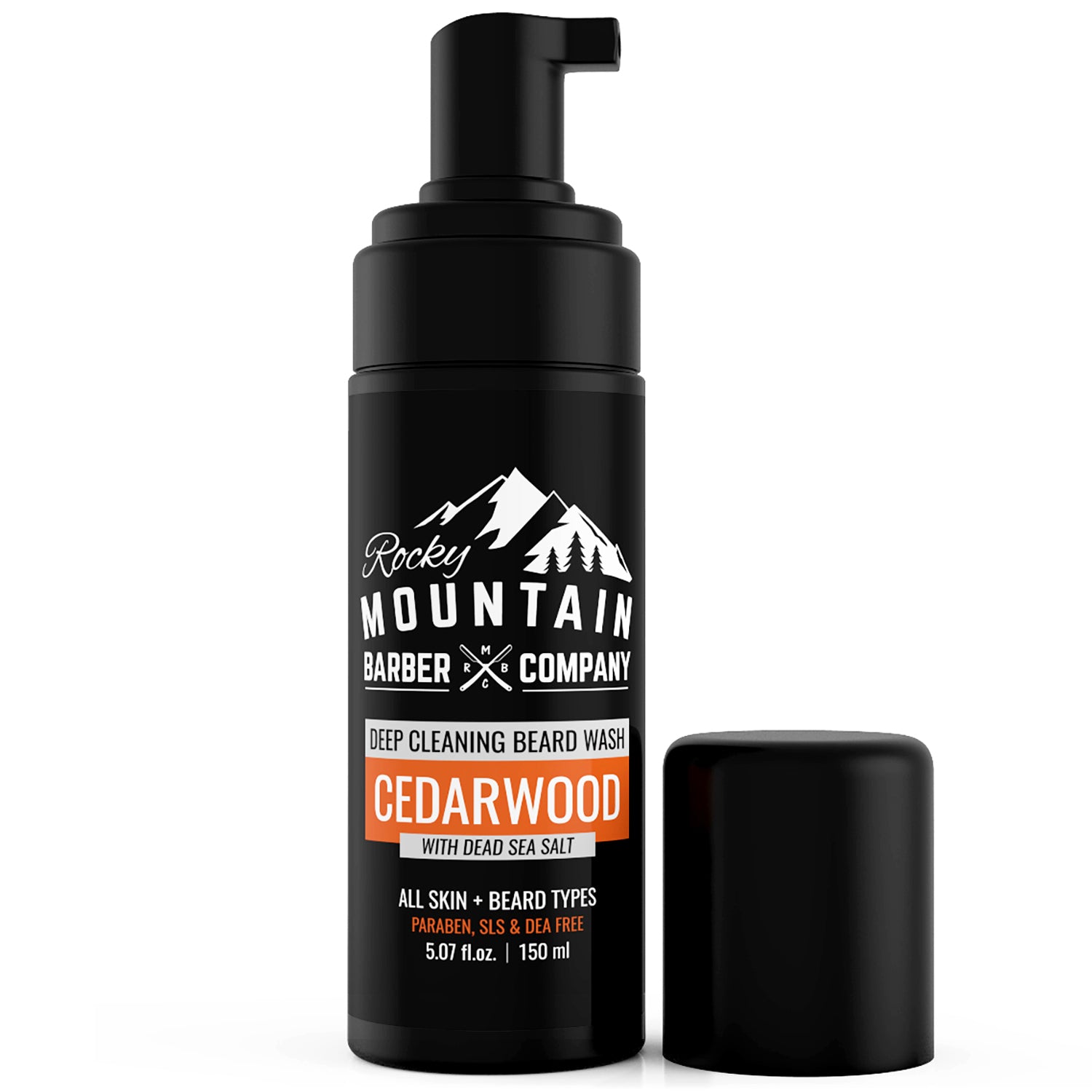 Cedarwood Beard Wash With Foam Dispenser