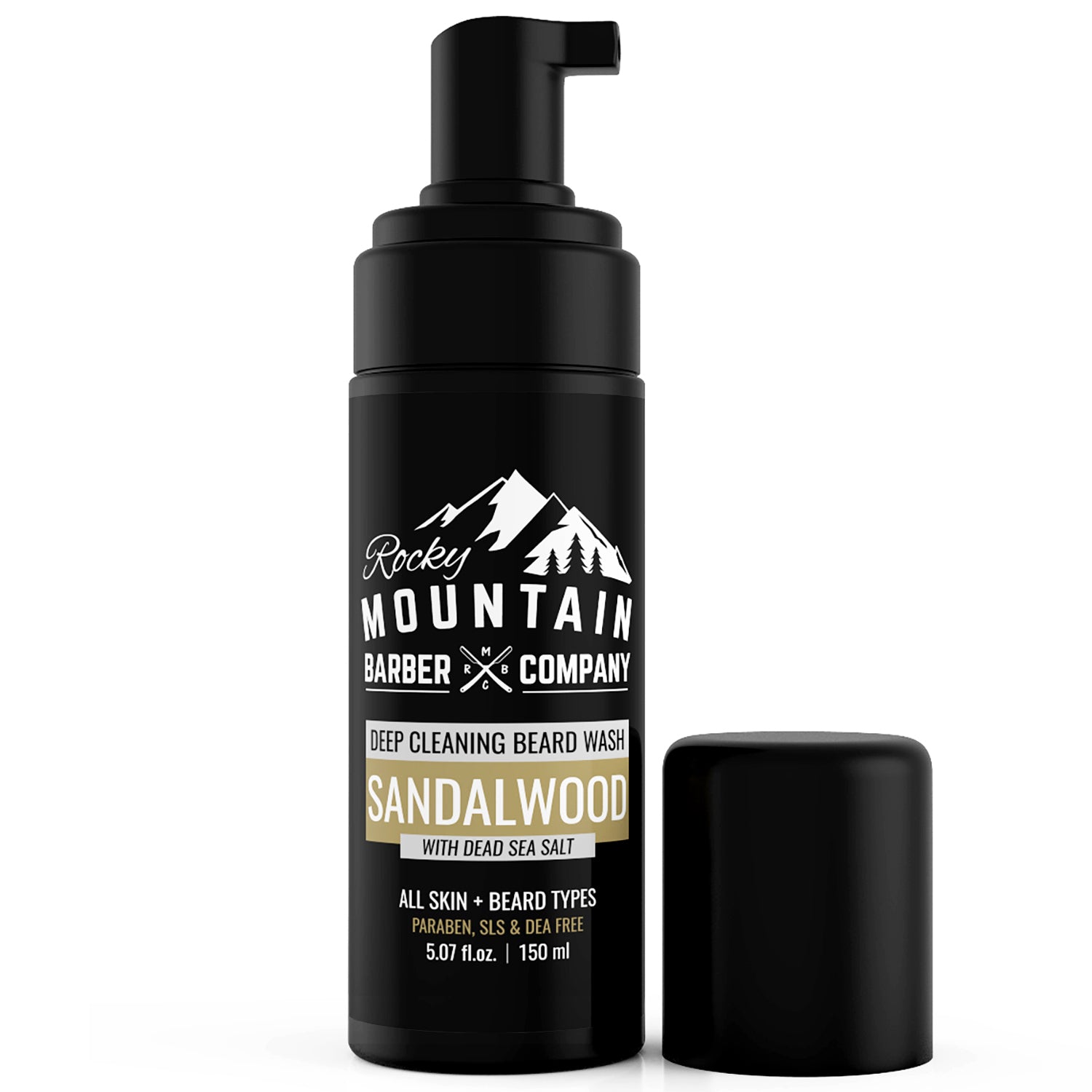 Sandalwood Beard Wash With Foam Dispenser