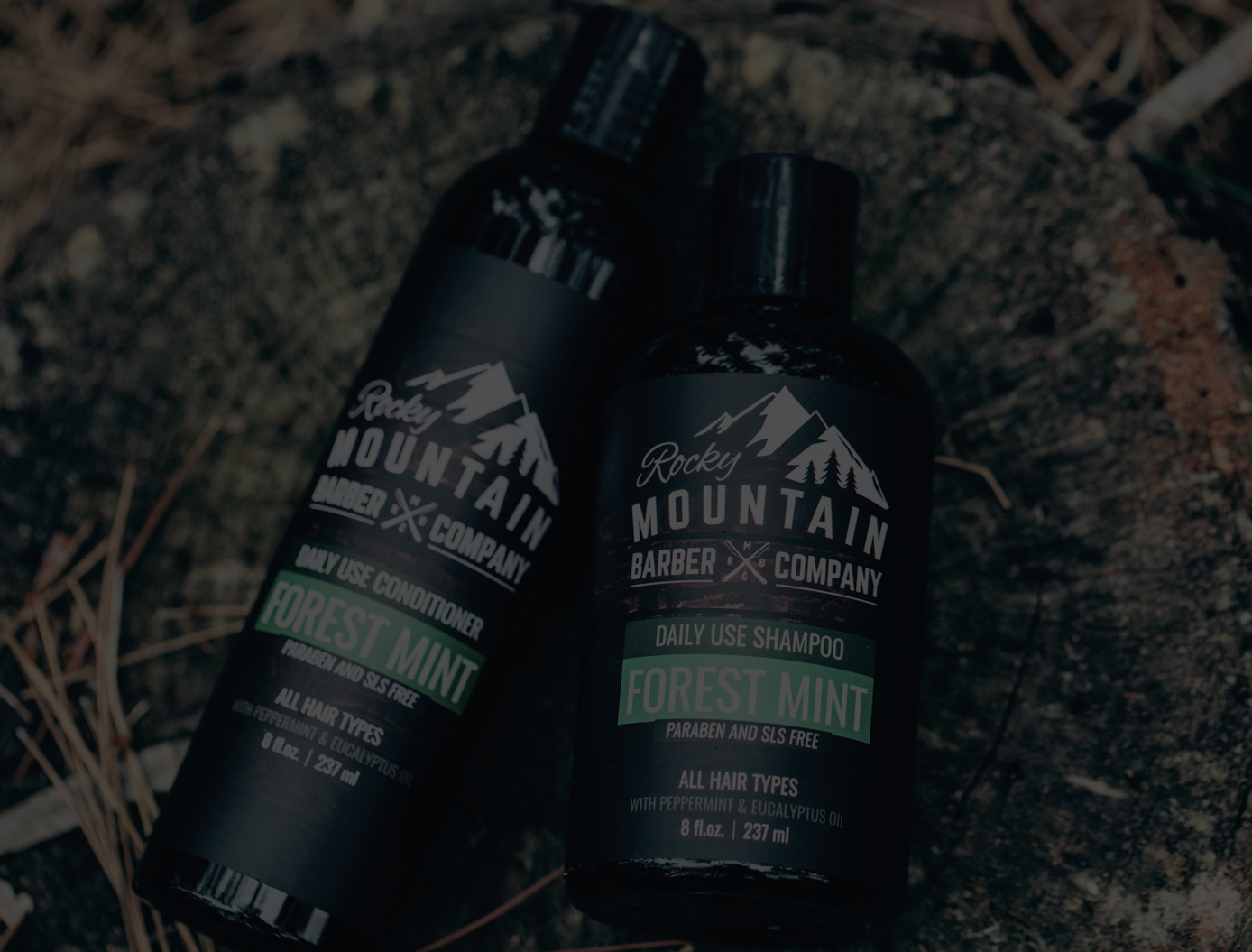 Men's Shampoo & Conditioner with Peppermint, Tea Tree & Eucalyptus Oil