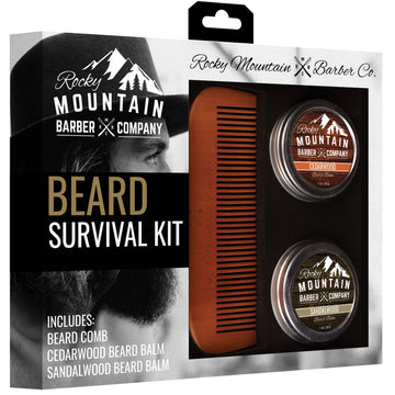 Beard Care Survival Kit - Comb & Balms