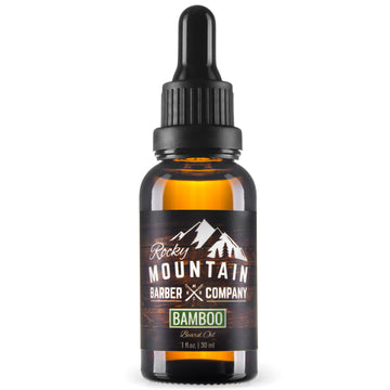 Rocky Mountain Barber Company Bamboo Beard Oil on White Background